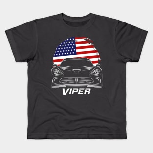 VIPER USA SUPERCAR Kids T-Shirt